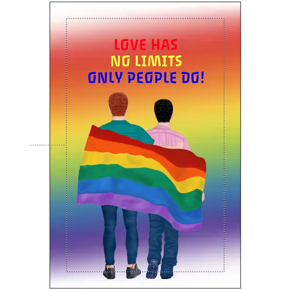 LGBTQ Clipart Blanket – Personalized Pride Gift with Custom Designs