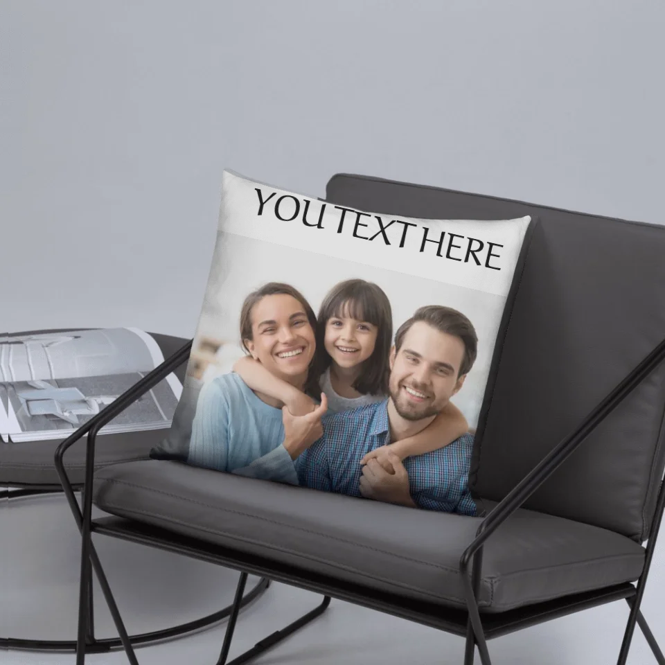 Custom Photo Upload Throw Pillow – Personalized Home Decor Gift for Any Occasion