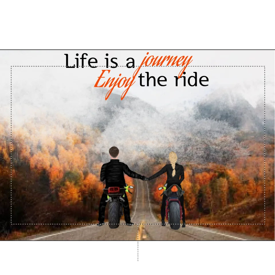 Personalized Landscape Blanket for Couples – Custom Photo or Design Throw for Two