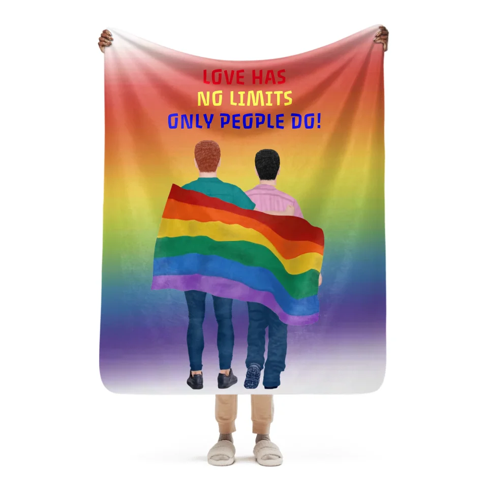 LGBTQ Clipart Blanket – Personalized Pride Gift with Custom Designs