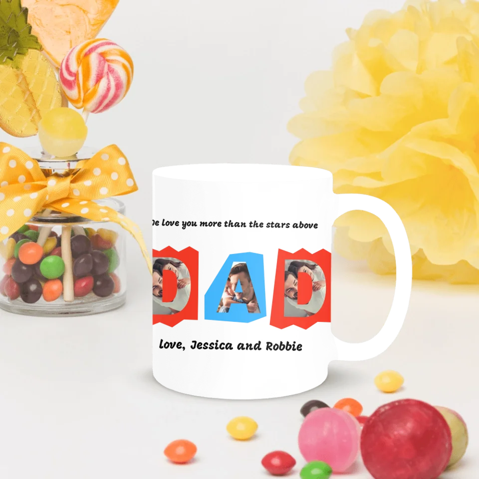 Best gift for dad
Personalized holiday mug
Personalized photo mug for Dad
Unique Christmas gift for dad
Dad photo mug
