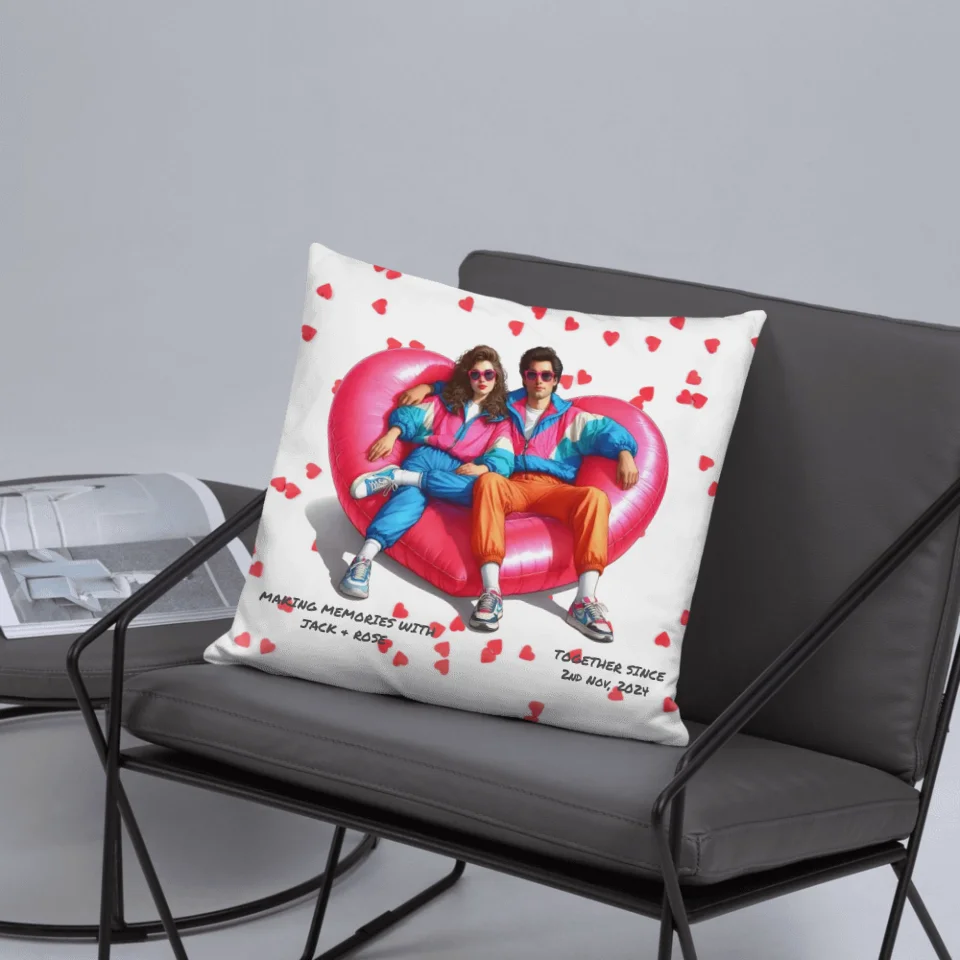 Personalized Couple Pillow – Custom Romantic Gift for Lovers