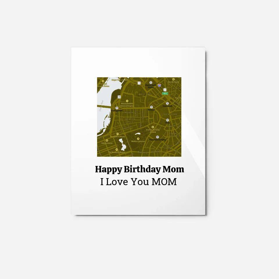 Happy Birthday Mom Frame – Personalized Custom Photo Frame for Mother's Birthday Gift