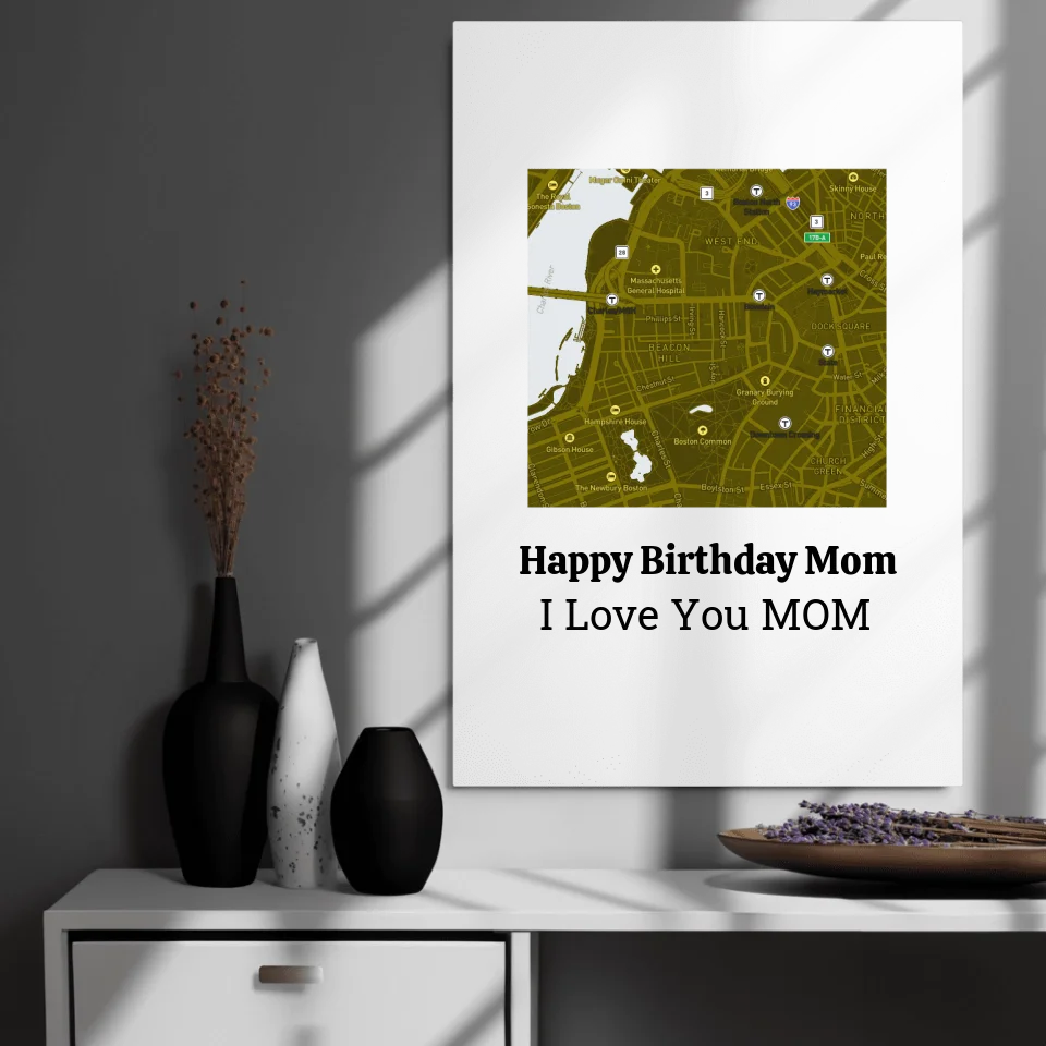 Happy Birthday Mom Frame – Personalized Custom Photo Frame for Mother's Birthday Gift