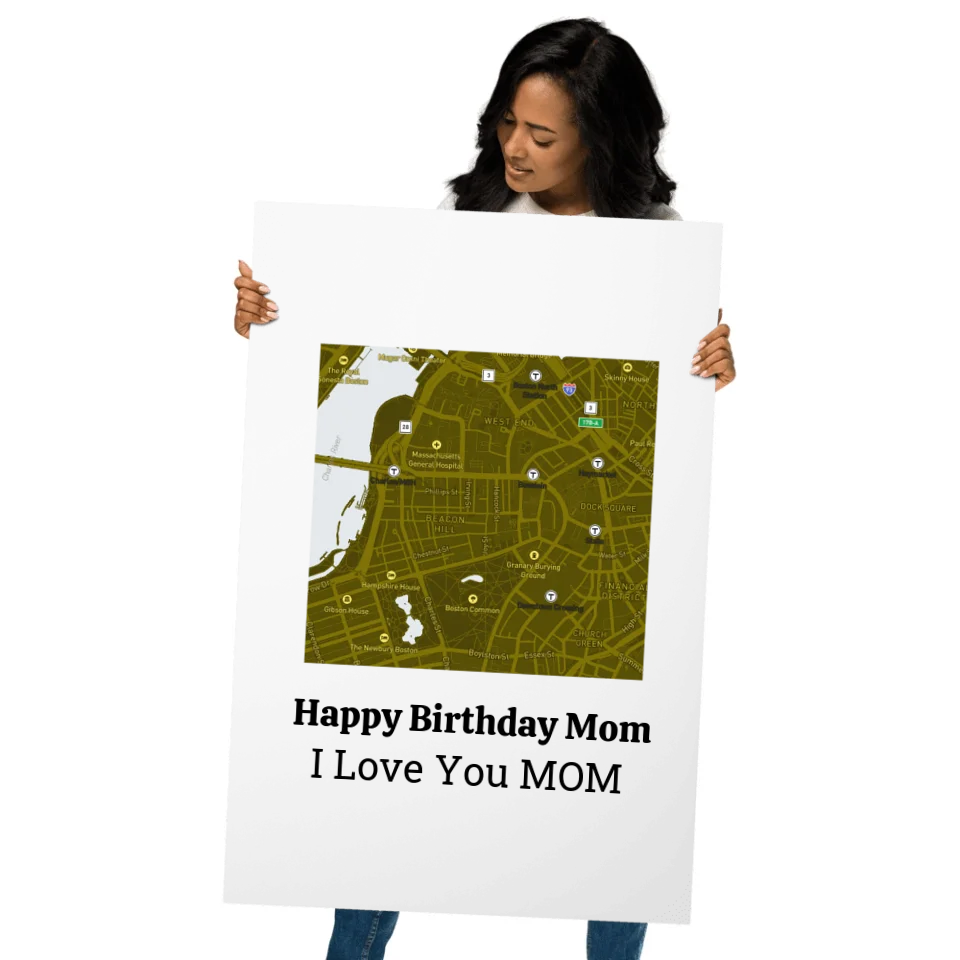 Happy Birthday Mom Frame – Personalized Custom Photo Frame for Mother's Birthday Gift