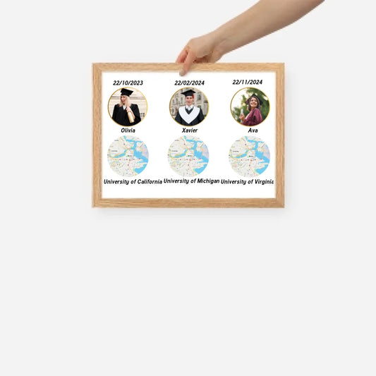 Graduation keepsake photo frame
Map graduation frame with custom photo
Graduation paper frame with photo upload
Graduation photo frame with map
Graduation keepsake photo frame
