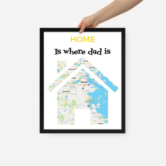 Dad is at home personalized poster
Personalized poster gift for dad
Granny home poster gift
Personalized wall decor for dad
Custom framed poster for grandma's home



