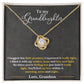 To My Granddaughter Necklace – "You’ll Feel My Love Within This" Christmas Jewelry Gift