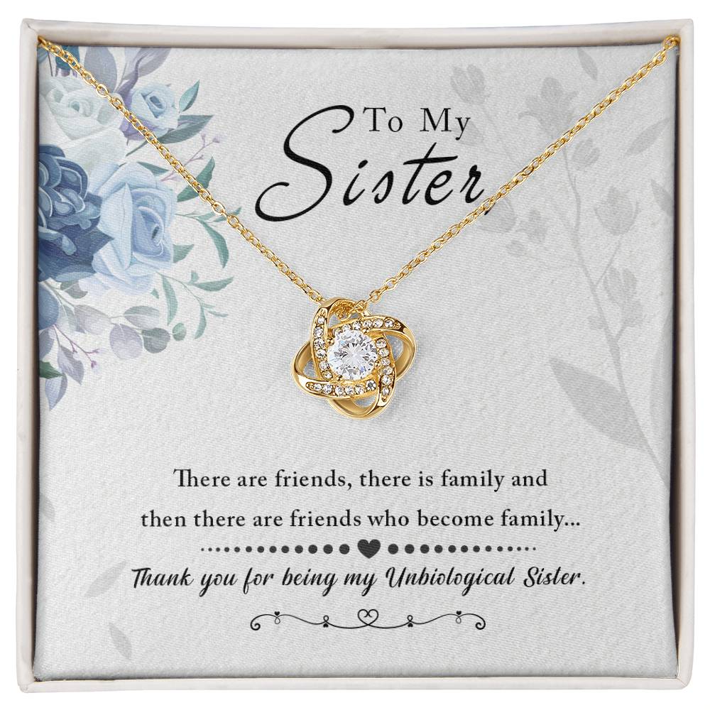 To My Sister Necklace – "Thank You for Everything" Heartfelt Jewelry Gift for Christmas