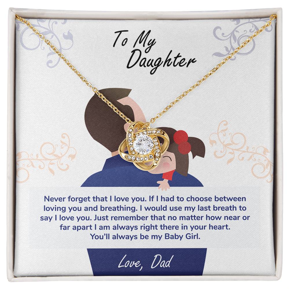 Christmas Gift for Daughter – Custom Jewelry from Dad with Loving Message for the Holidays