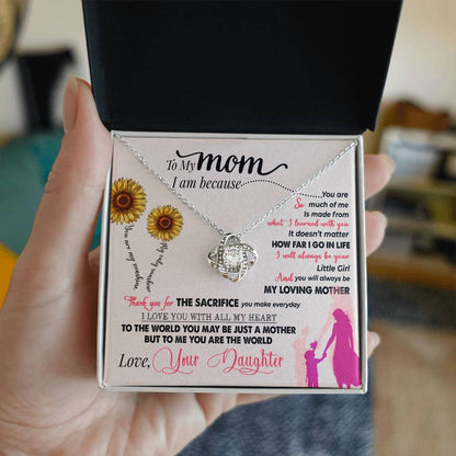 To My Mom Necklace – "Thank You for Everything" Meaningful Jewelry Gift for Christmas