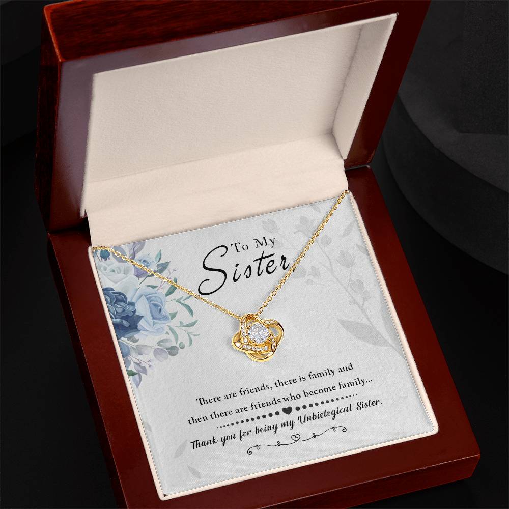 To My Sister Necklace – "Thank You for Everything" Heartfelt Jewelry Gift for Christmas