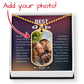 To The Best Dad Ever Necklace – Heartfelt Jewelry Gift for Father's Day or Christmas
